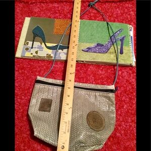 Vintage Carlos FALCHI BLUE  Buffalo Leather Purse  Hobo Gypsy. EVC